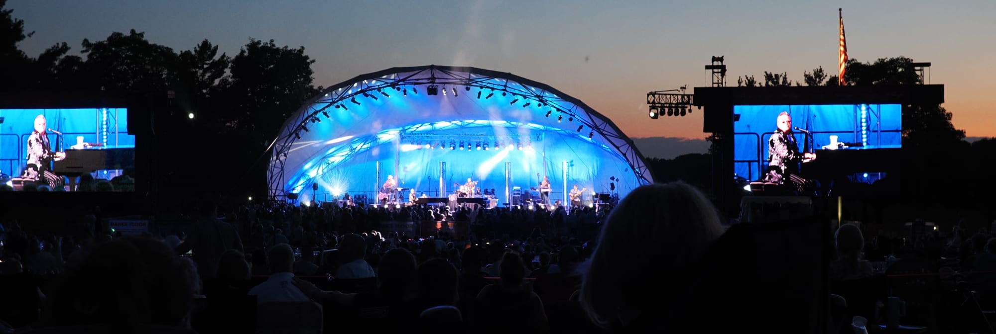 outdoor concert venue at sunset San Francisco